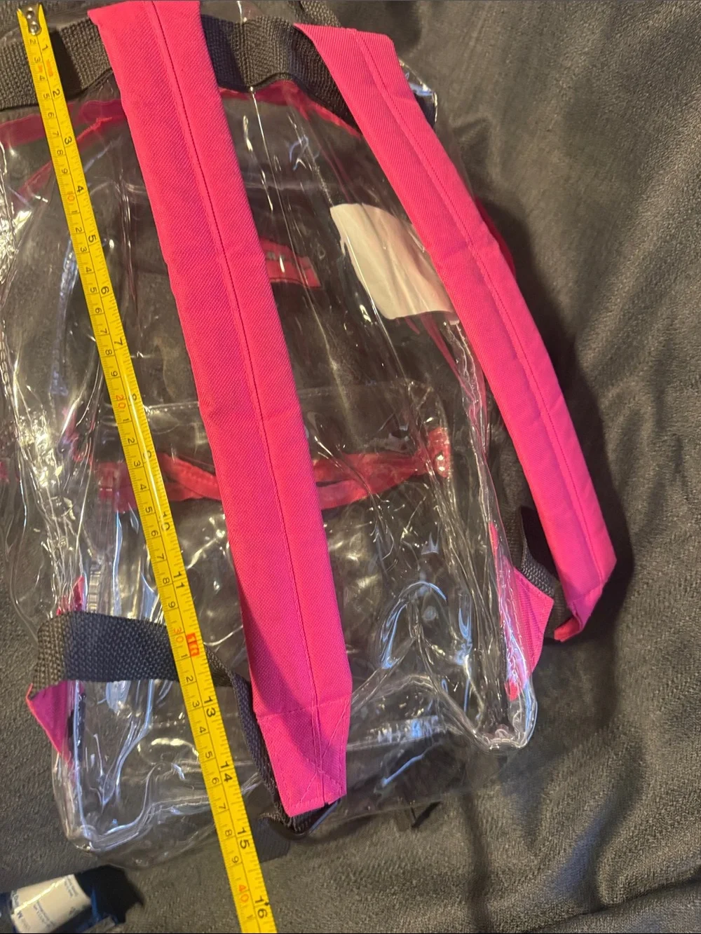 TrailMaker Clear Kids Backpack with Pink Accents